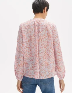 OPUS Bluse FAISY DAYLIGHT Loose aus Viskose Mix llila S14 10163312061242