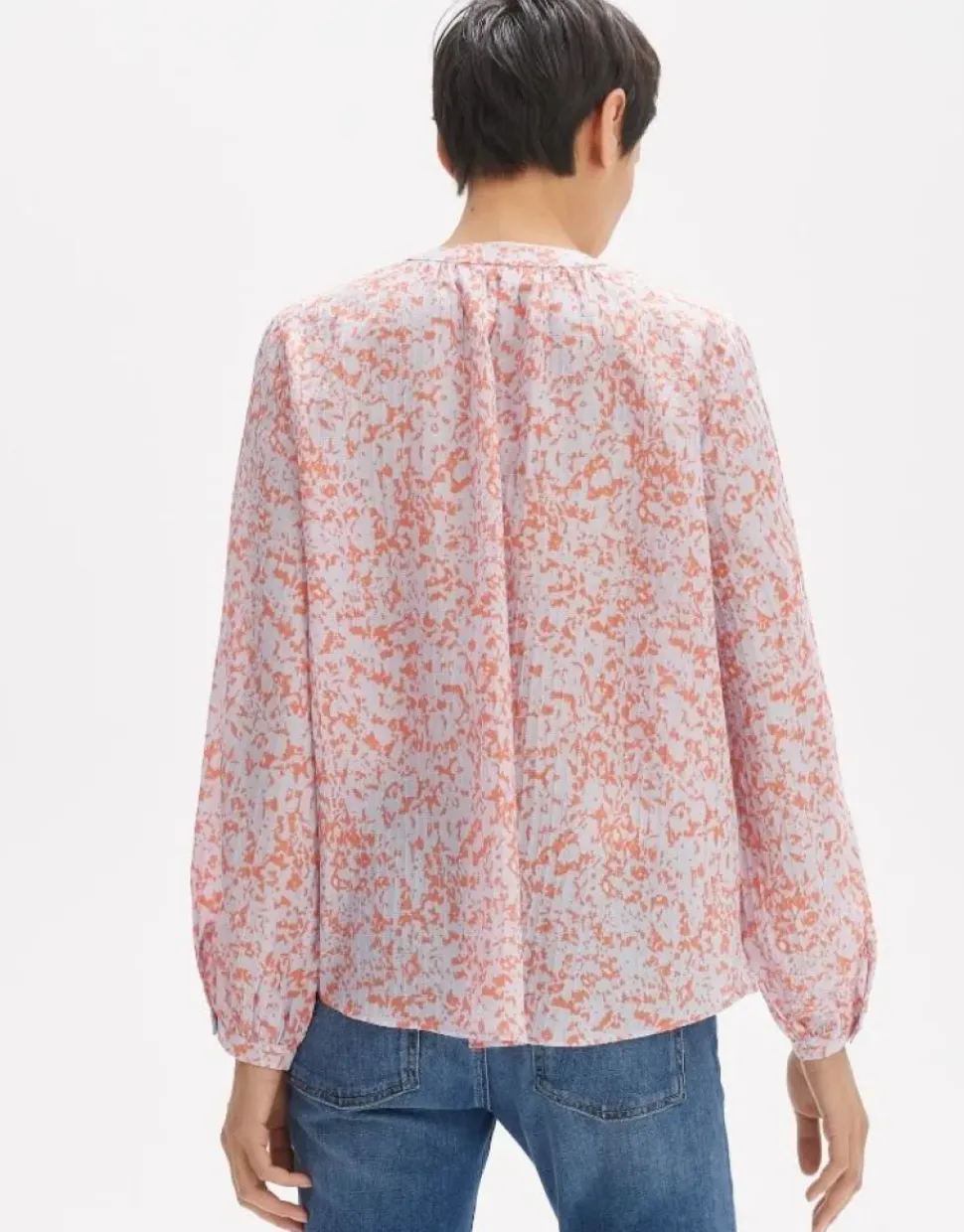 OPUS Bluse FAISY DAYLIGHT Loose aus Viskose Mix llila S14 10163312061242