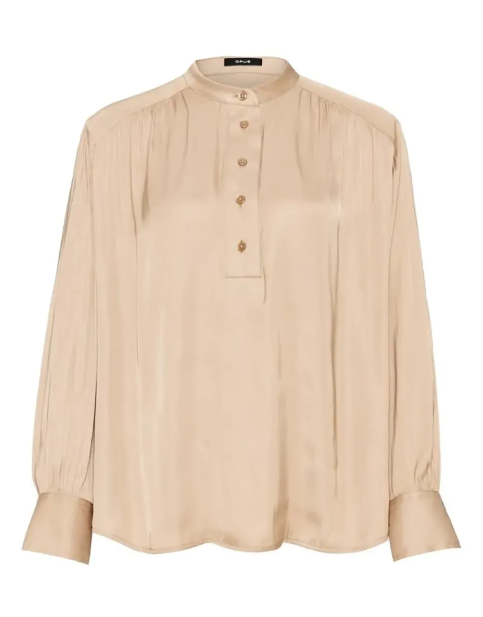 OPUS Bluse Fogeta schimmernd weite Silhouette beige S22 1012439415147