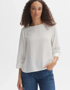 OPUS Bluse FUKETA Boxy Fit aus Lyocell Mix S24 1030075809100