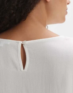 OPUS Bluse FUKETA Boxy Fit aus Lyocell Mix S24 1030075809100