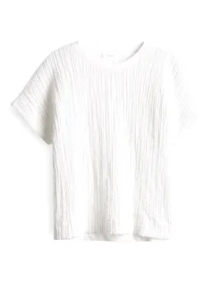 OPUS Blusentop SUNNSA loose im Material Mix cream/grün S15 10402012176100