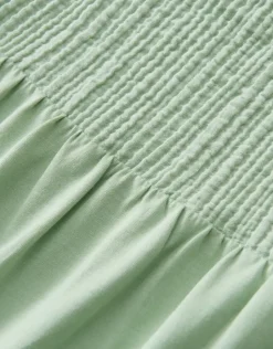 OPUS Blusentop SUNNSA loose im Material Mix cream/grün S15 10402012176100
