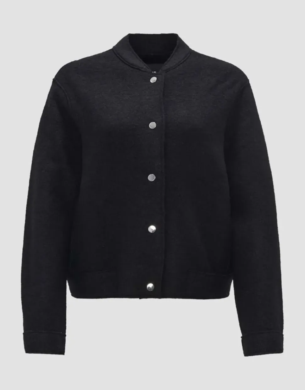 OPUS Bomberjacke HOSANA Woll- Mix schwarz S15 10347912715100