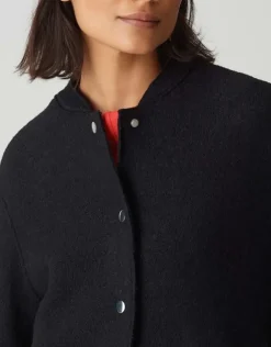 OPUS Bomberjacke HOSANA Woll- Mix schwarz S15 10347912715100