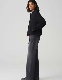 OPUS Bomberjacke HOSANA Woll- Mix schwarz S15 10347912715100