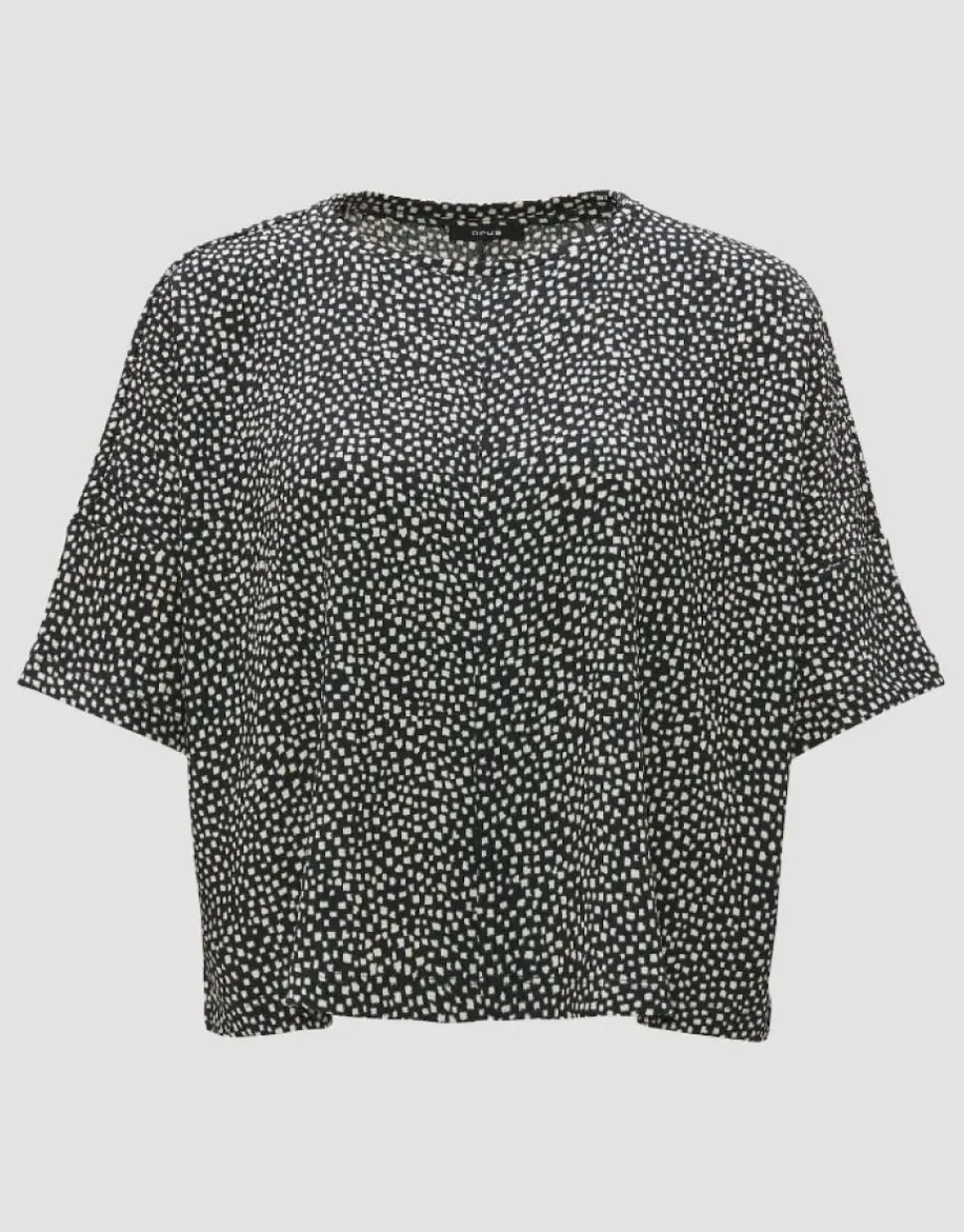 OPUS Boxyshirt SULIKI SPOT Loose Allover- Print beige grün S14 10179812291100