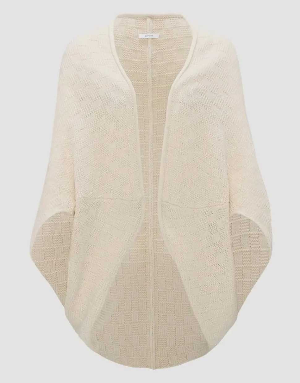 OPUS Cape Amaryllis check Strickponcho S23 2067111554211