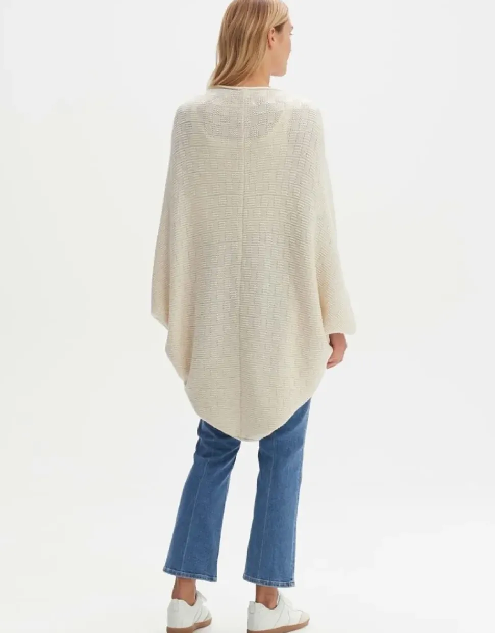 OPUS Cape Amaryllis check Strickponcho S23 2067111554211