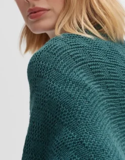 OPUS Cape Amaryllis check Strickponcho S23 2067111554211