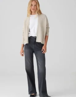 OPUS Cardigan DAMETTA Glitzer- Details beige S24 10349811875100