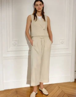OPUS City Pants MEERI FRENCH Relaxed beige S15 10400013064100