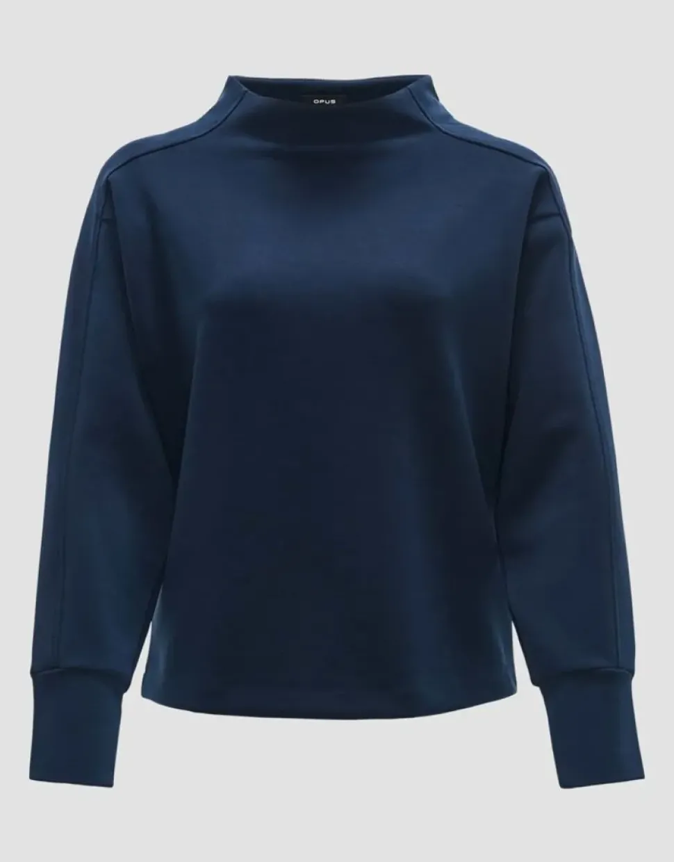 OPUS Damen Pullover Sweatshirt GALONINE Stehkragen Modalmix blau S15 1035394829100