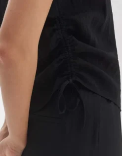 OPUS Hemdbluse FADRI Regular aus ECOVERO™ Viskose Mix schwarz S14 10285412273258
