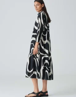 OPUS Hemdblusenkleid WERANO FLOW A-Linie aus BCI Cotton S24 10193112384100