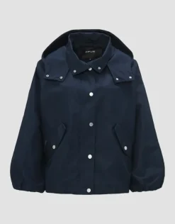 OPUS Jacke HILVI Loose mit wasserabweisender Oberfläche blau S1510375312913324