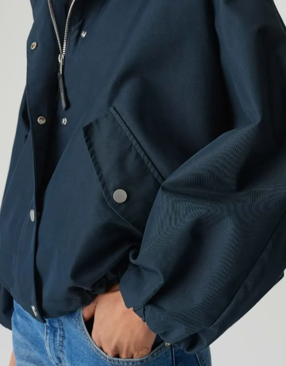OPUS Jacke HILVI Loose mit wasserabweisender Oberfläche blau S1510375312913324