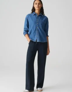 OPUS Jeansbluse FELYN blau S15 10383312978315