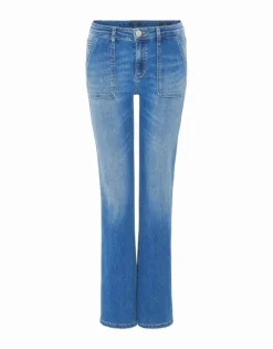 OPUS Jeans ELMA FLARED Low Rise blau S15 10372211992314