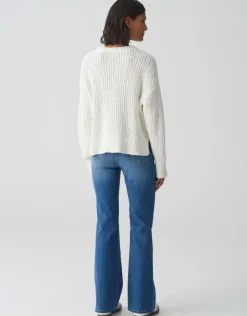 OPUS Jeans ELMA FLARED Low Rise blau S15 10372211992314