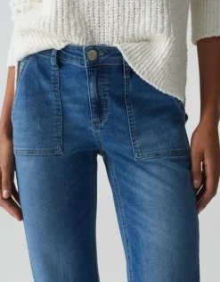 OPUS Jeans ELMA FLARED Low Rise blau S15 10372211992314