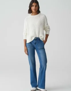 OPUS Jeans ELMA FLARED Low Rise blau S15 10372211992314