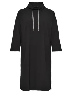 OPUS Jerseykleid Wameli Eingriffstaschen Turtleneck schwarz S21 248299443