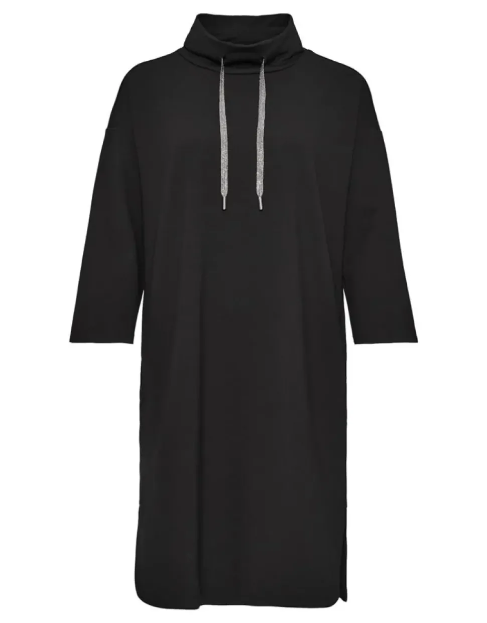 OPUS Jerseykleid Wameli Eingriffstaschen Turtleneck schwarz S21 248299443