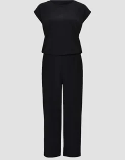 OPUS Jumpsuit MELTI Regular mit Struktur schwarz S14 1017865798255