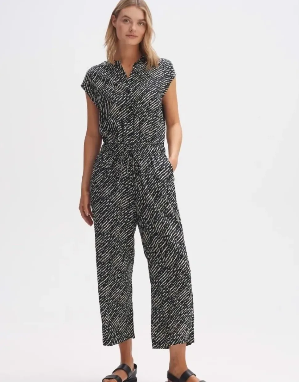 OPUS Jumpsuit Overall MARELLO Relaxed Viskose schwarz S14 10288912301100