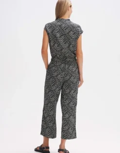 OPUS Jumpsuit Overall MARELLO Relaxed Viskose schwarz S14 10288912301100
