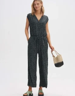 OPUS Jumpsuit Overall MONELI CITY Regular  Viskose grün S14 2455612184255