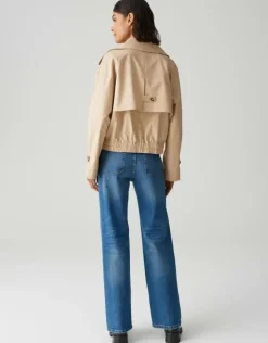 OPUS kurze Trenchjacke HEDIIE beige S15 10360412822314