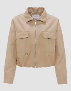 OPUS Kurzjacke HANNEKA Loose im Utility Look beige S14 10259812071242