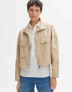 OPUS Kurzjacke HANNEKA Loose im Utility Look beige S14 10259812071242
