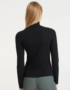 OPUS Langarmshirt Sayar Viskose schwarz S22 248599455100