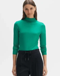 OPUS Langarmshirt Sayar Viskose schwarz S22 248599455100