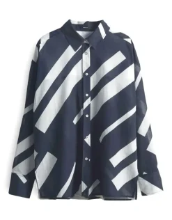 OPUS leichte Hemdbluse FENLO STRIPE blau S15 10157212974100