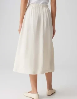 OPUS Midirock RONNA in luftig leichter A-Linie Creme S15 10400113071316