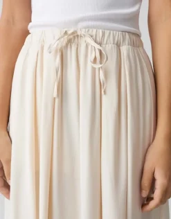 OPUS Midirock RONNA in luftig leichter A-Linie Creme S15 10400113071316
