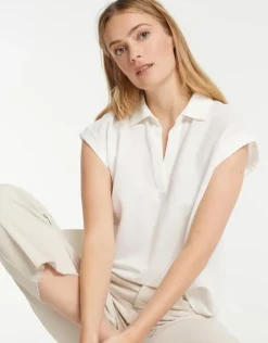 OPUS Poloshirt Silou weiß S12 245789222100