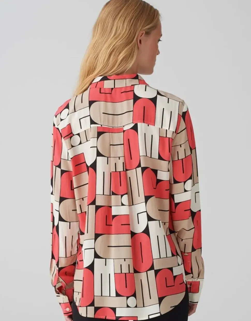 OPUS Printbluse FUMIRA Viskose rot S15 10348912719306