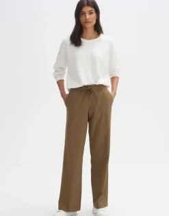 OPUS Rippshirt SUZZINA Regular Viskose Mix weiß S14 10252411140100