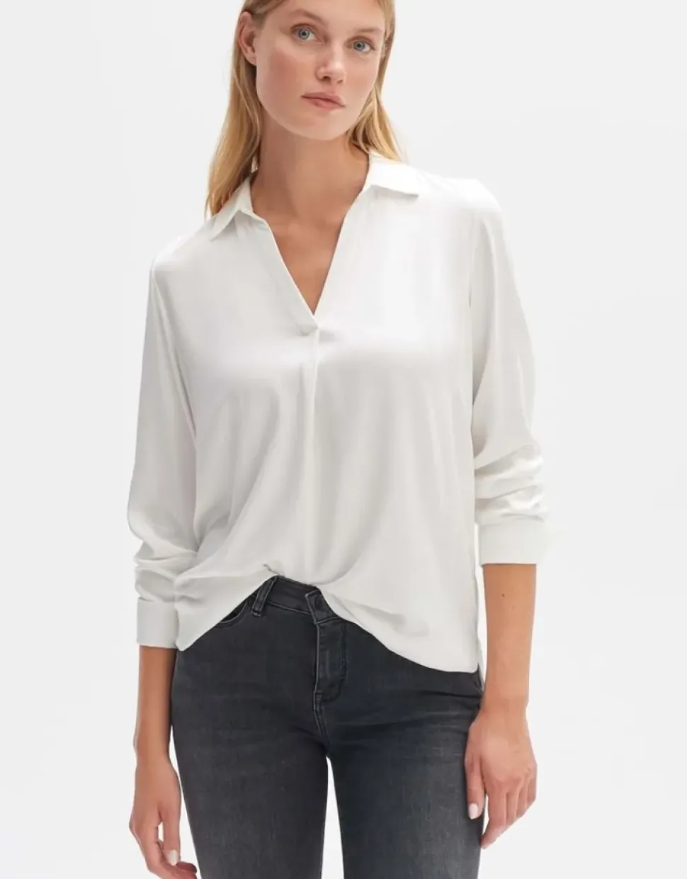 OPUS Shirtbluse Fangi V - Ausschnitt S23 10232511749100
