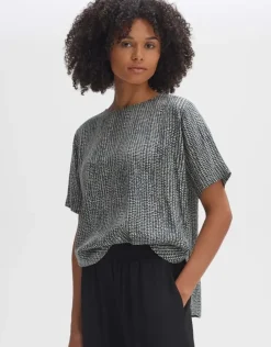 OPUS Shirtbluse FASPA DESERT Loose ECOVERO™ Viskose grün S14 10053012275100
