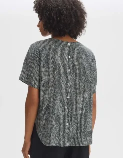 OPUS Shirtbluse FASPA DESERT Loose ECOVERO™ Viskose grün S14 10053012275100