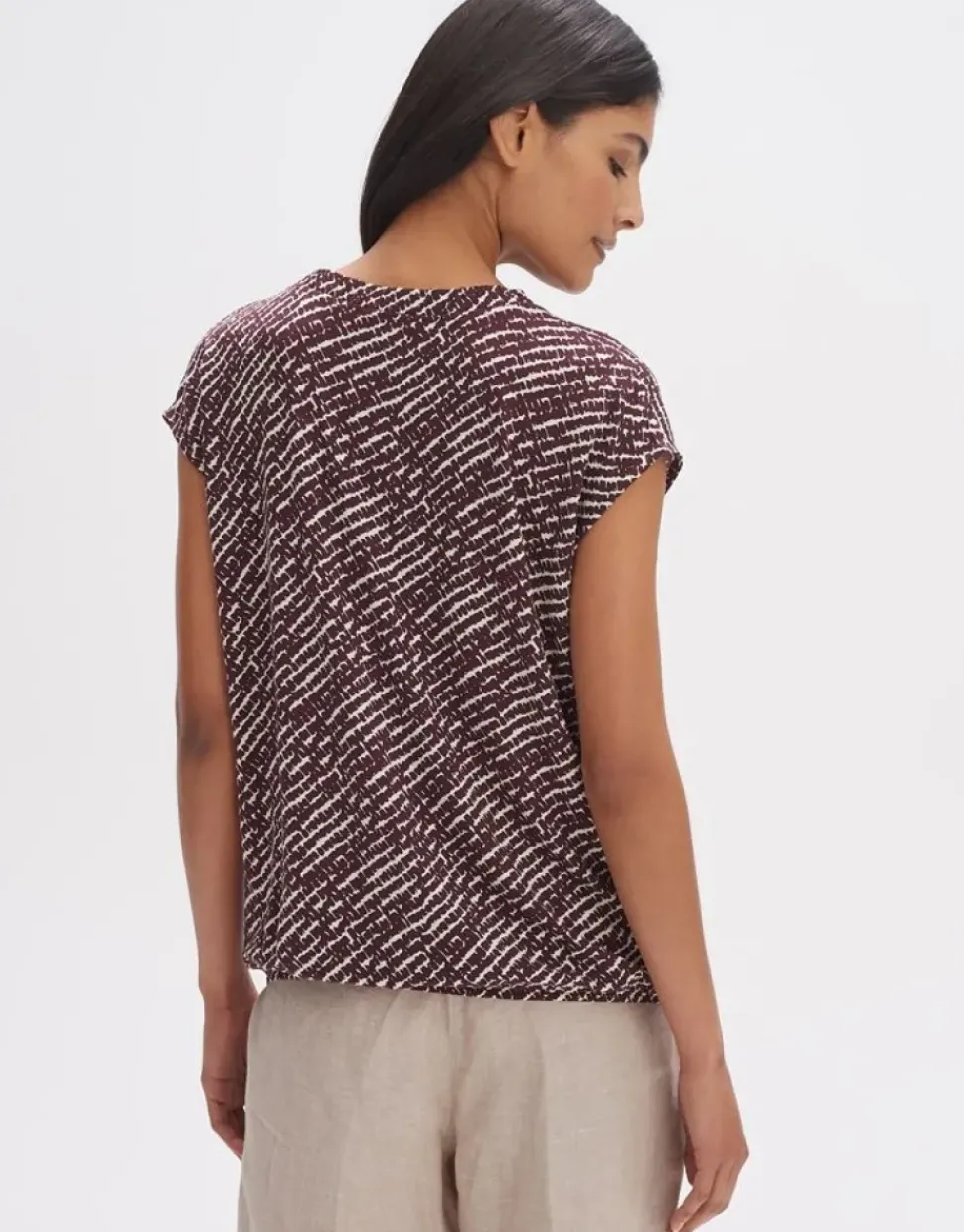 OPUS Shirt SANDEO SHADOW Viskose gemustert S14 2411012292100