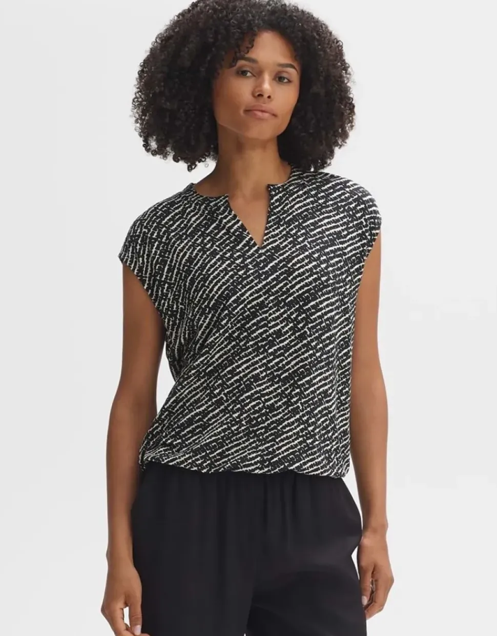 OPUS Shirt SANDEO SHADOW Viskose gemustert S14 2411012292100