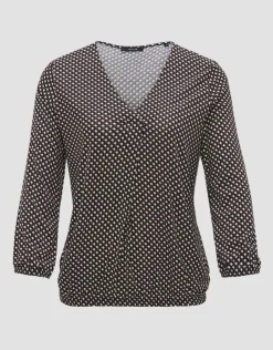 OPUS Shirt SANNAH MINIMAL Regular ECOVERO™ Viskose  blau S14 10094012014100