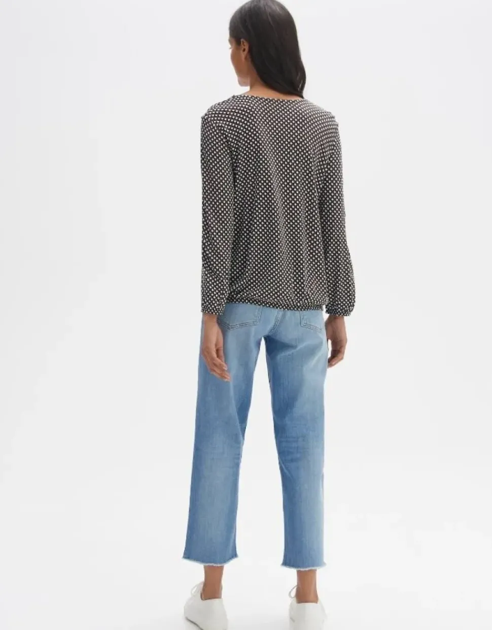 OPUS Shirt SANNAH MINIMAL Regular ECOVERO™ Viskose blau S14 10094012014100